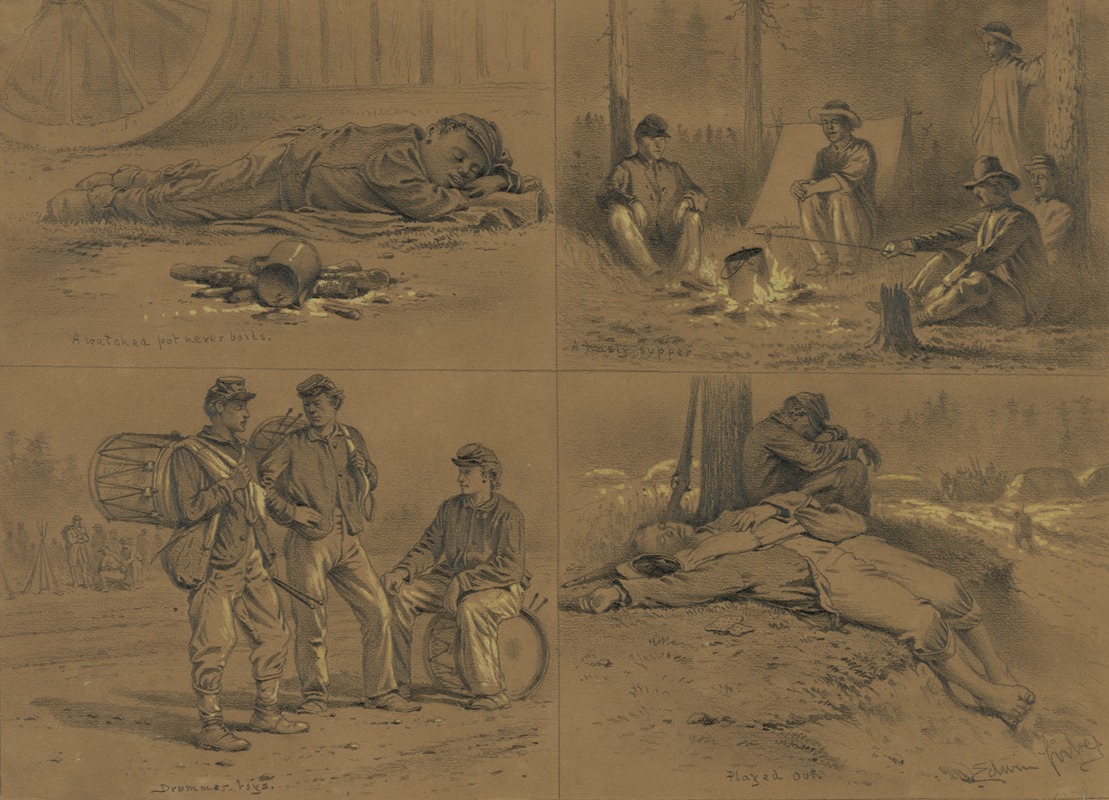 A watched pot never boils by Edwin Forbes — digital art print download