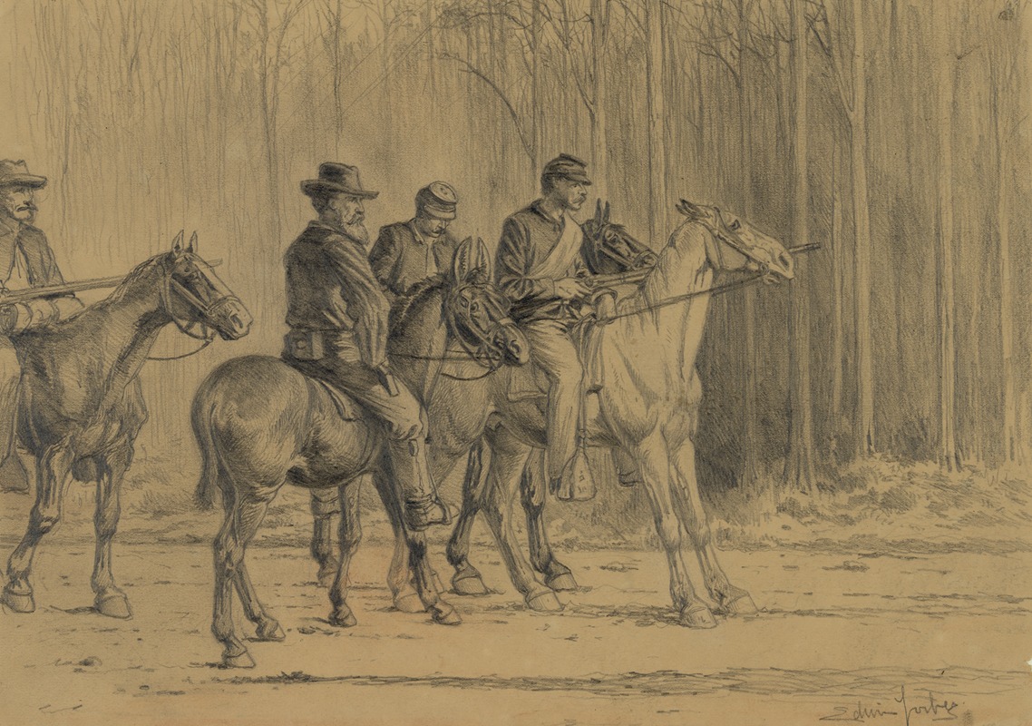 Bummers by Эдвин Форбс, 1861-1876 — digital art print download