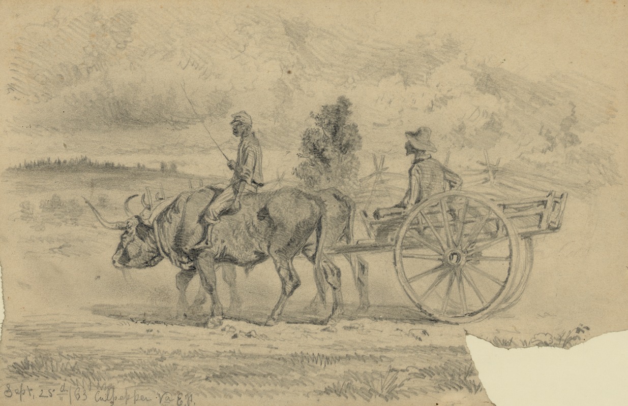 Going to the commissary's by Эдвин Форбс, 1863 — digital art print download
