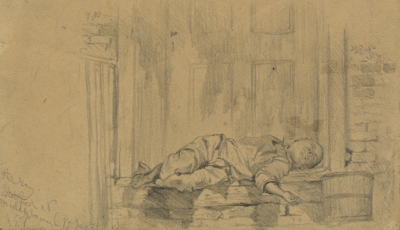 Harry, the innocent contraband by Эдвин Форбс, 1863 — digital art print download