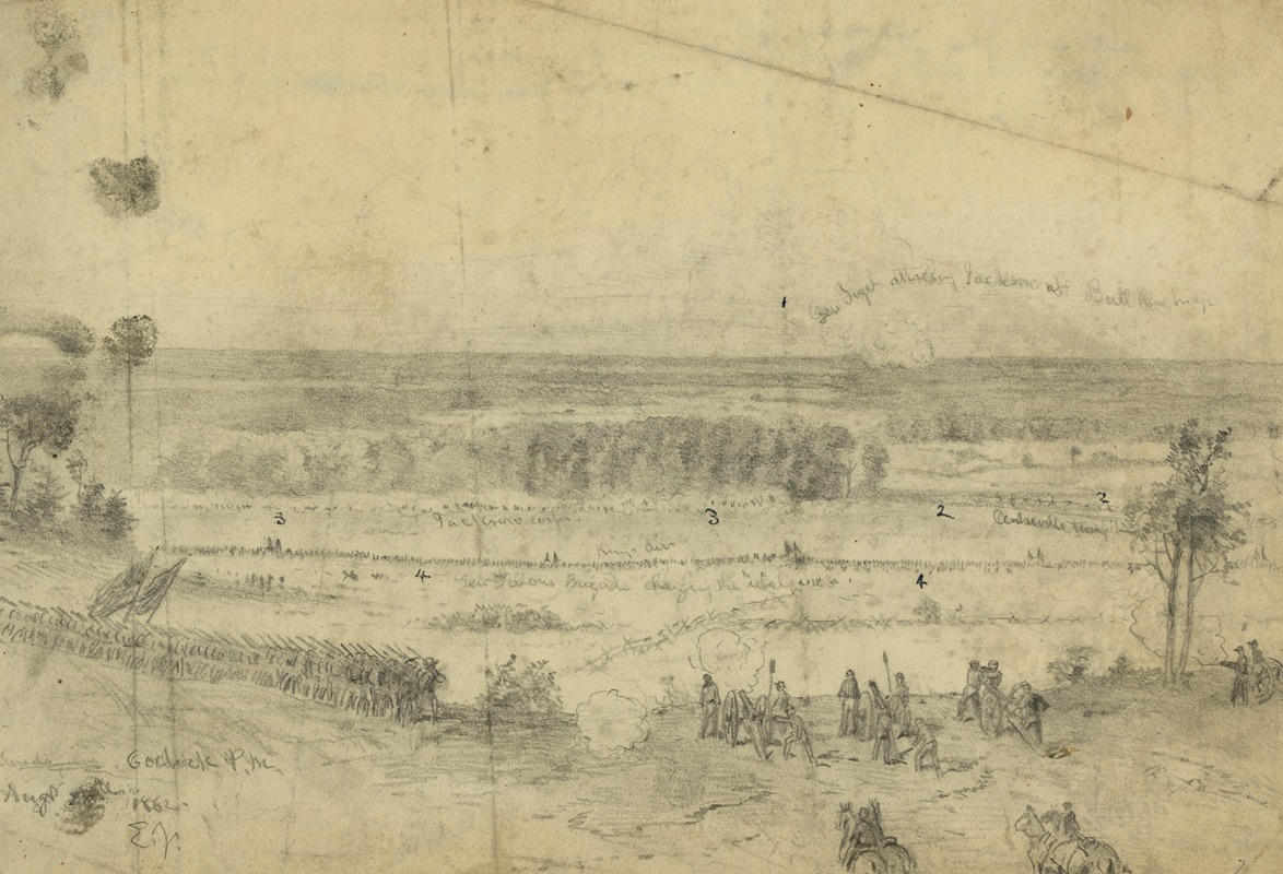 The battle of Gainesville, Va. — Edwin Forbes