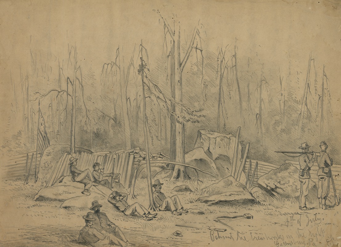 The battle of Gettysburg 3 — Edwin Forbes