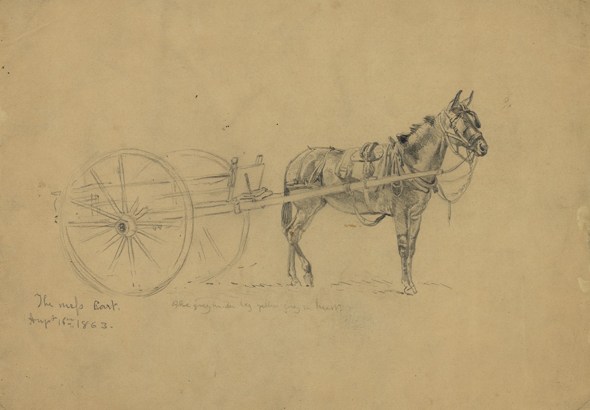 The mess cart. Aug. 6, 1863 — Эдвин Форбс