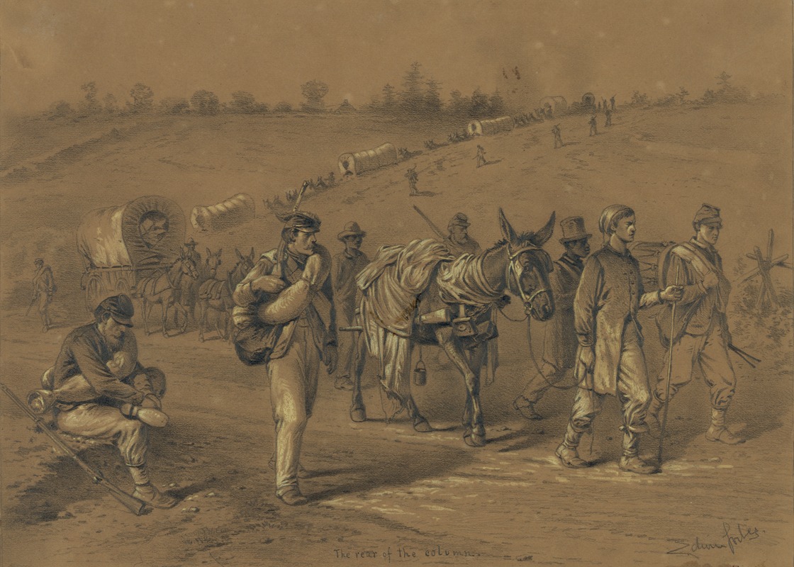 The rear of the column — Edwin Forbes