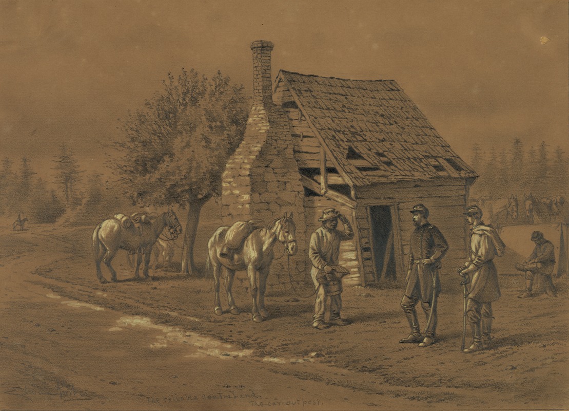 The 'reliable contraband' by Эдвин Форбс, 1861-1876 — digital art print download