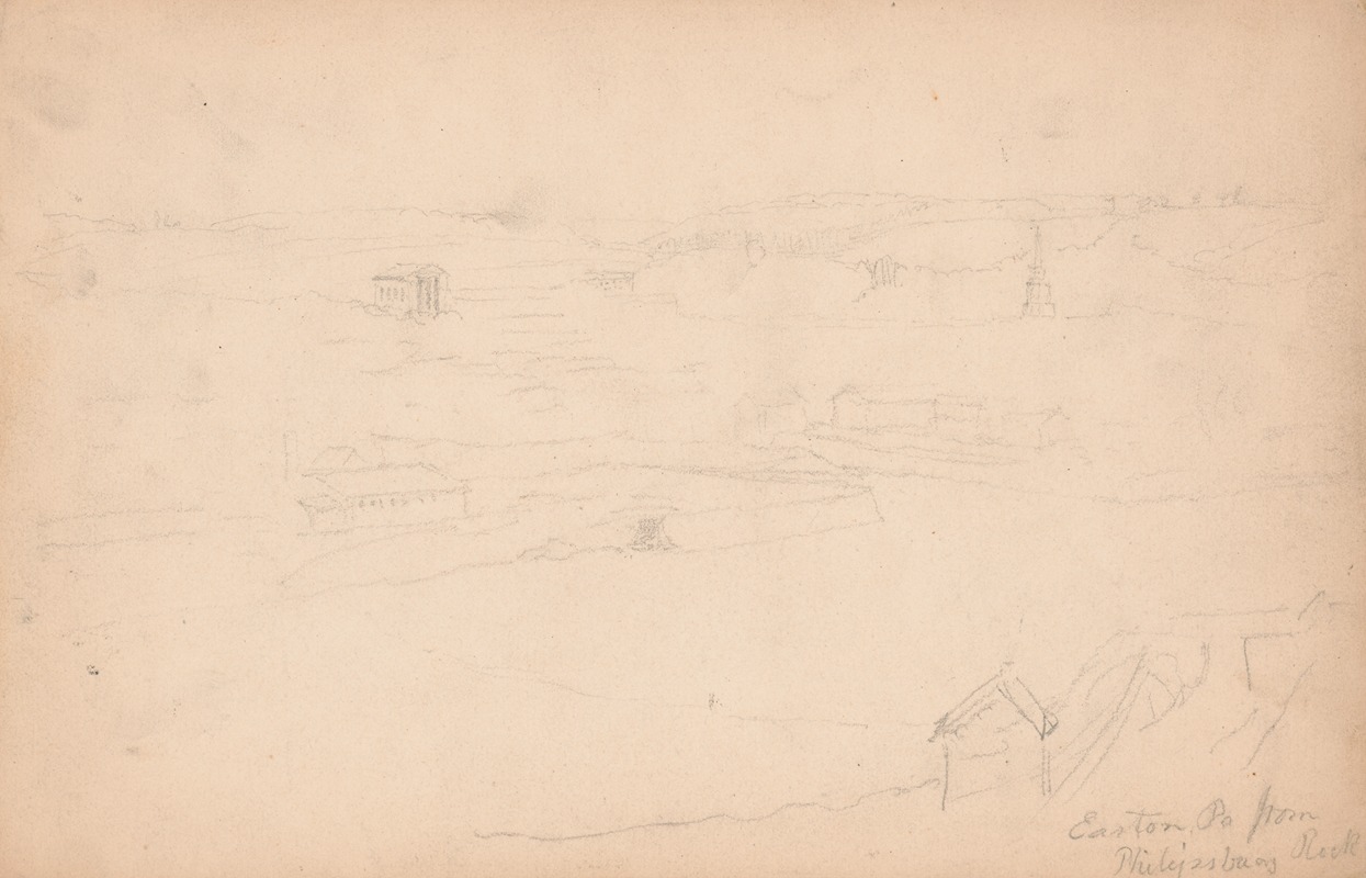 Easton, Pa. from Philipsburg Rock — James Fuller Queen
