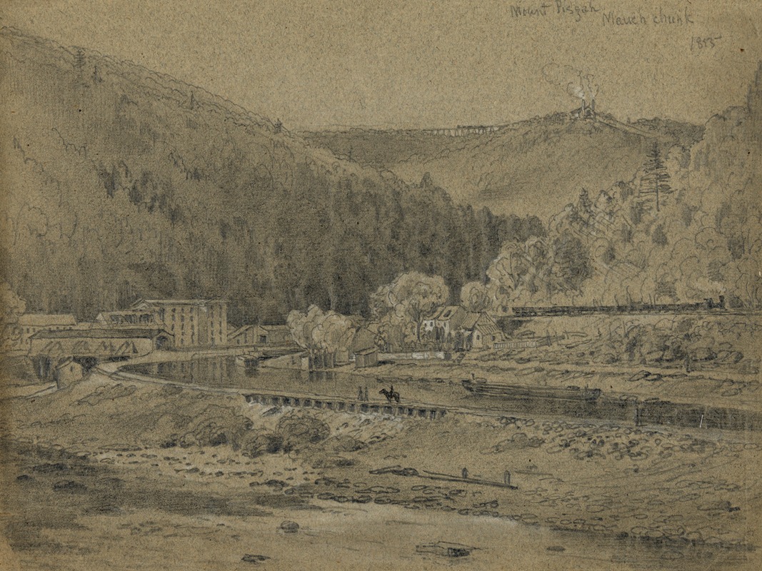 Mount Pisgah, Mauch Chunk by Джеймс Фуллер Куин, 1855 — digital art print download