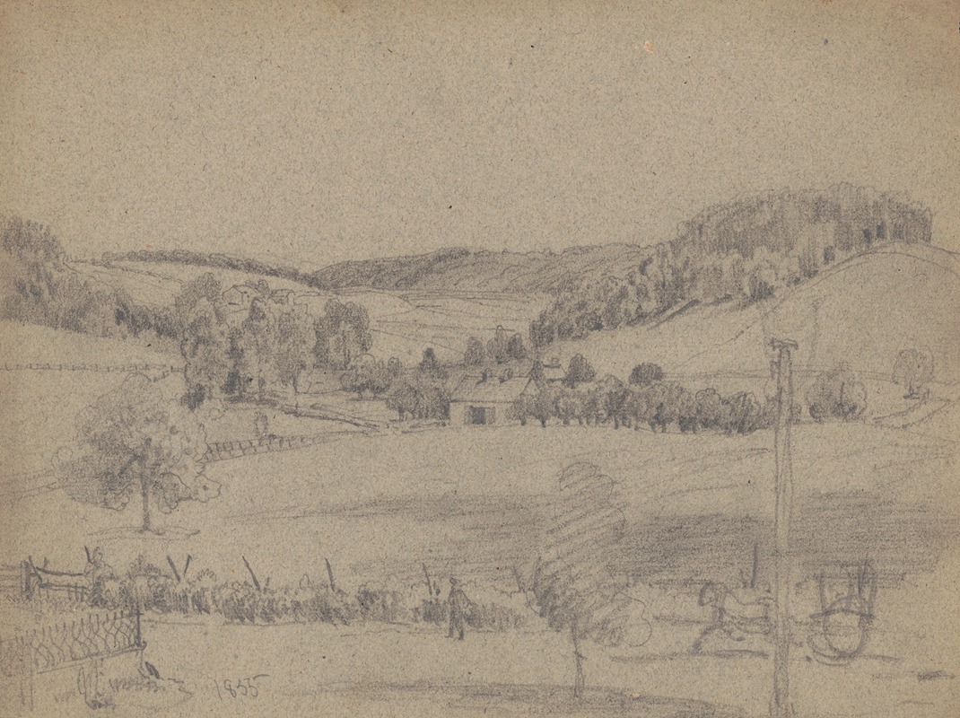 Rural landscape in Pennsylvania — James Fuller Queen