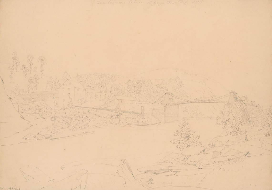 Draw bridge over Potomac at George Town, D.C. — John Rubens Smith