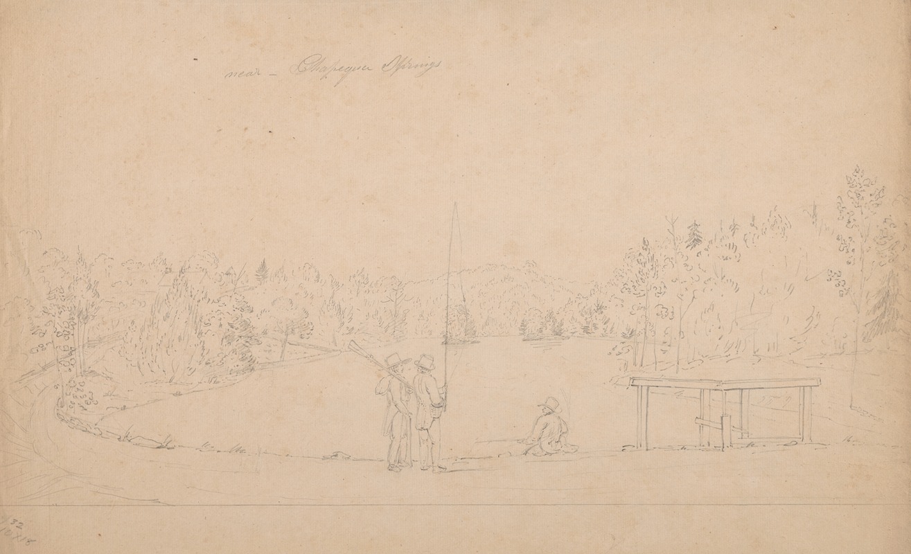 Near Chapequa Springs by Джон Рубенс Смит, 1817-1820 — digital art print download