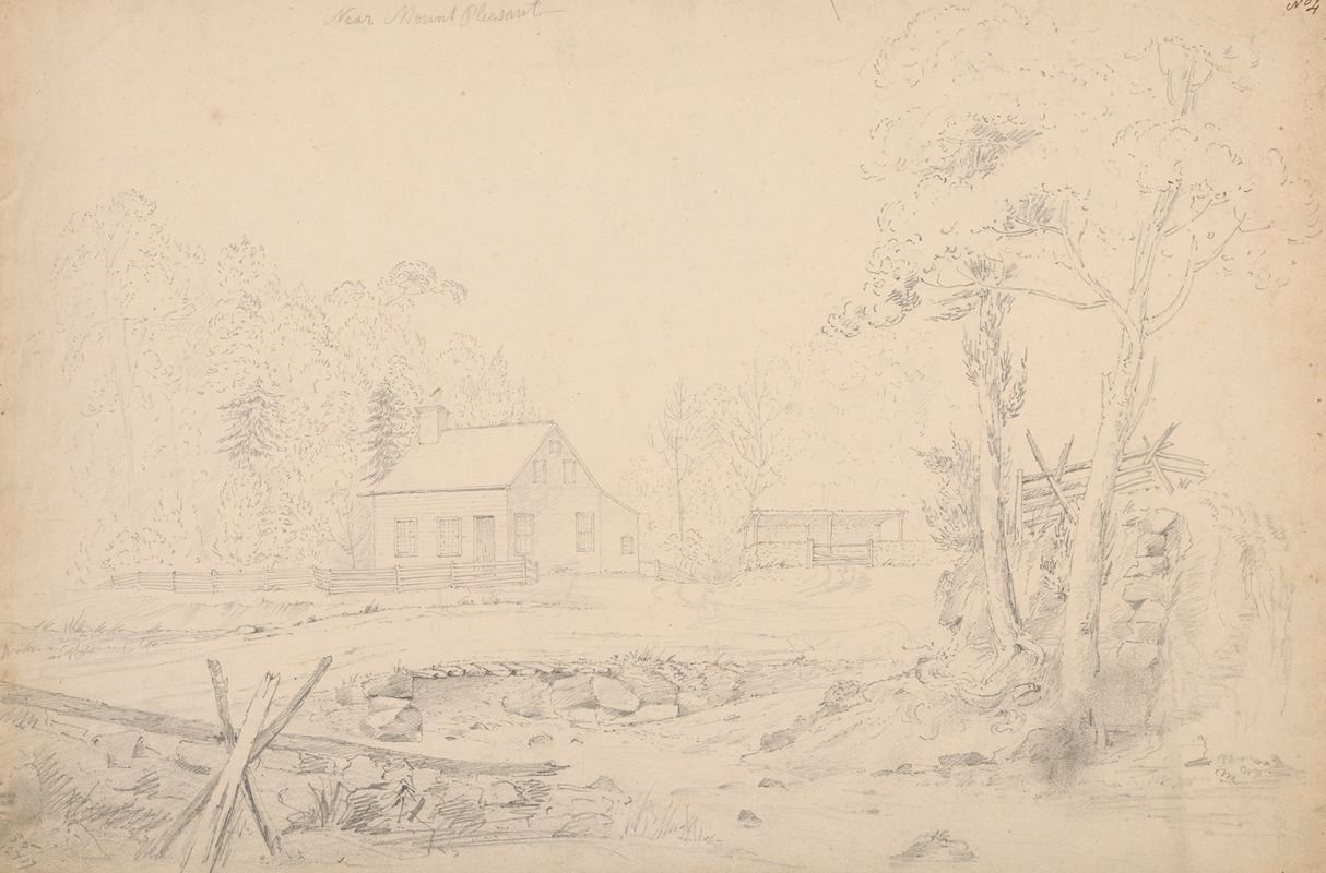 Near Mount Pleasant by Джон Рубенс Смит, 1809-1844 — digital art print download