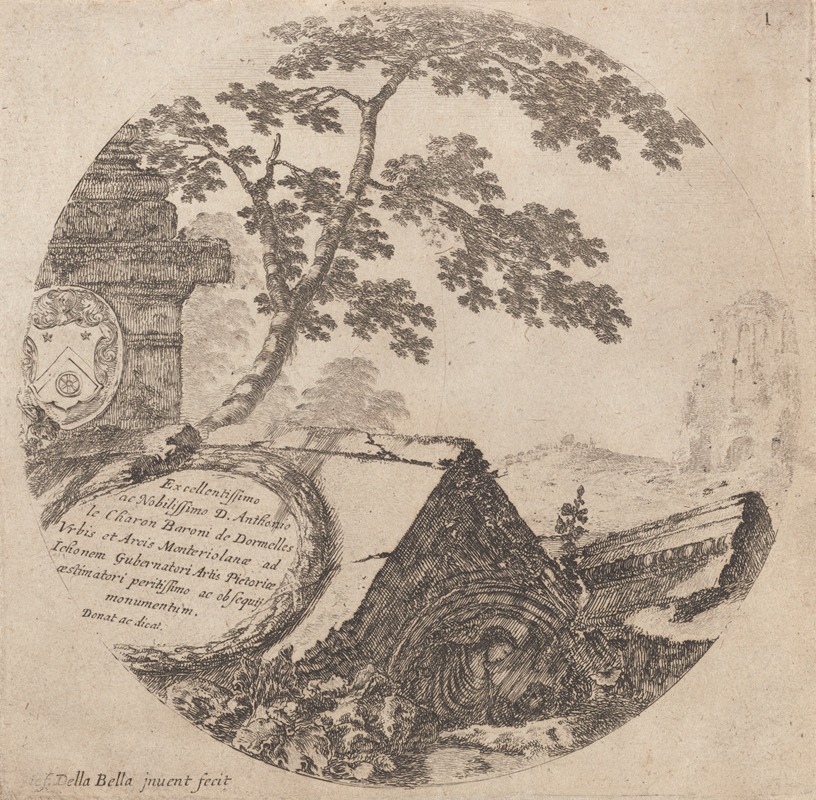 Paysages et ruines de Rome – Titre — Stefano Della Bella