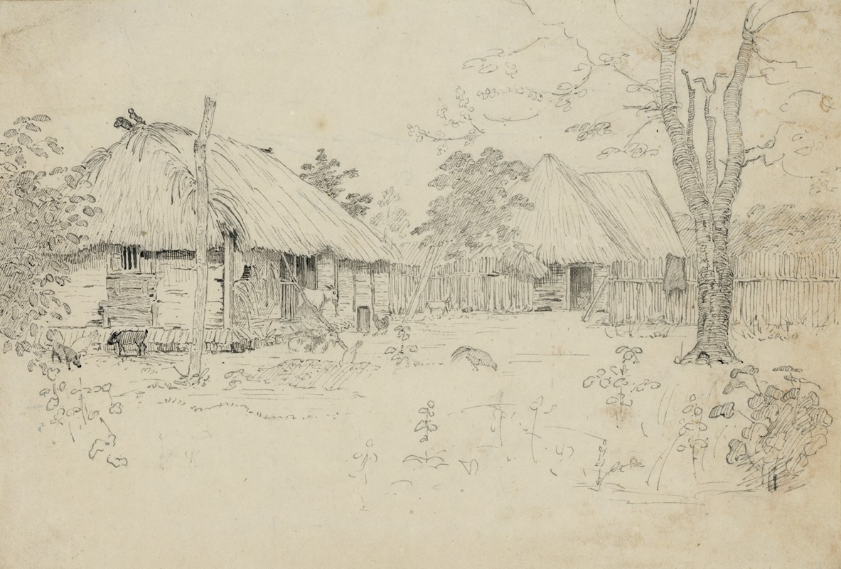 View of Negro village — William Berryman