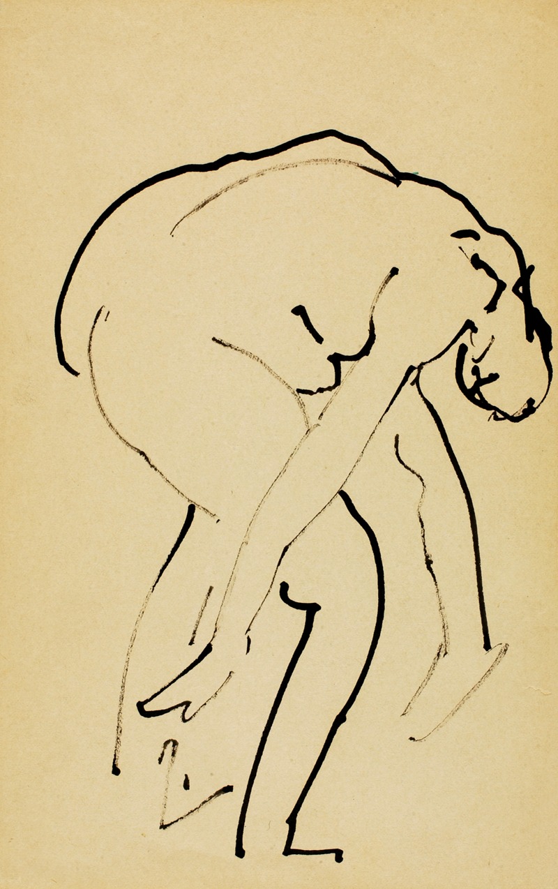 Bending Nude by Alfred Henry Maurer — digital art print download