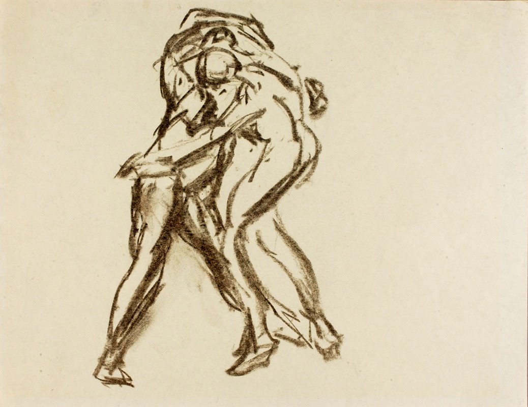 Two Figures in Action by Alfred Henry Maurer — digital art print download