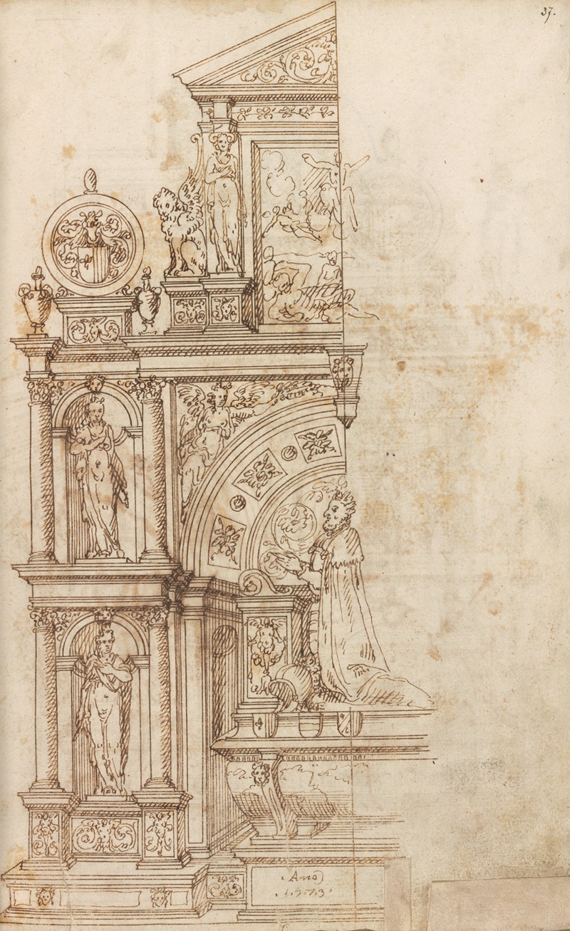 Altar pieces and decorations Pl.001 by Аноним, 1573 — digital art print download