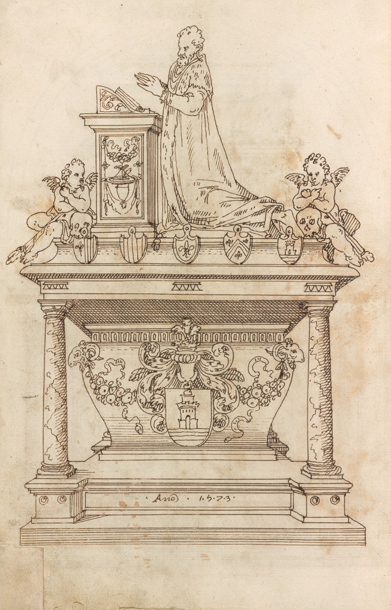 Altar pieces and decorations Pl.004 by Аноним, 1573 — digital art print download