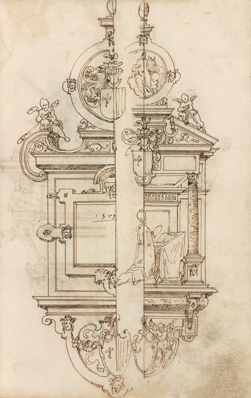 Altar pieces and decorations Pl.008 by Аноним, 1573 — digital art print download
