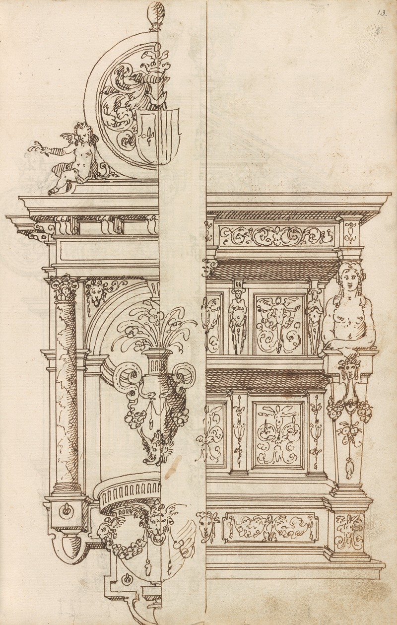 Altar pieces and decorations Pl.011 by Аноним, 1573 — digital art print download