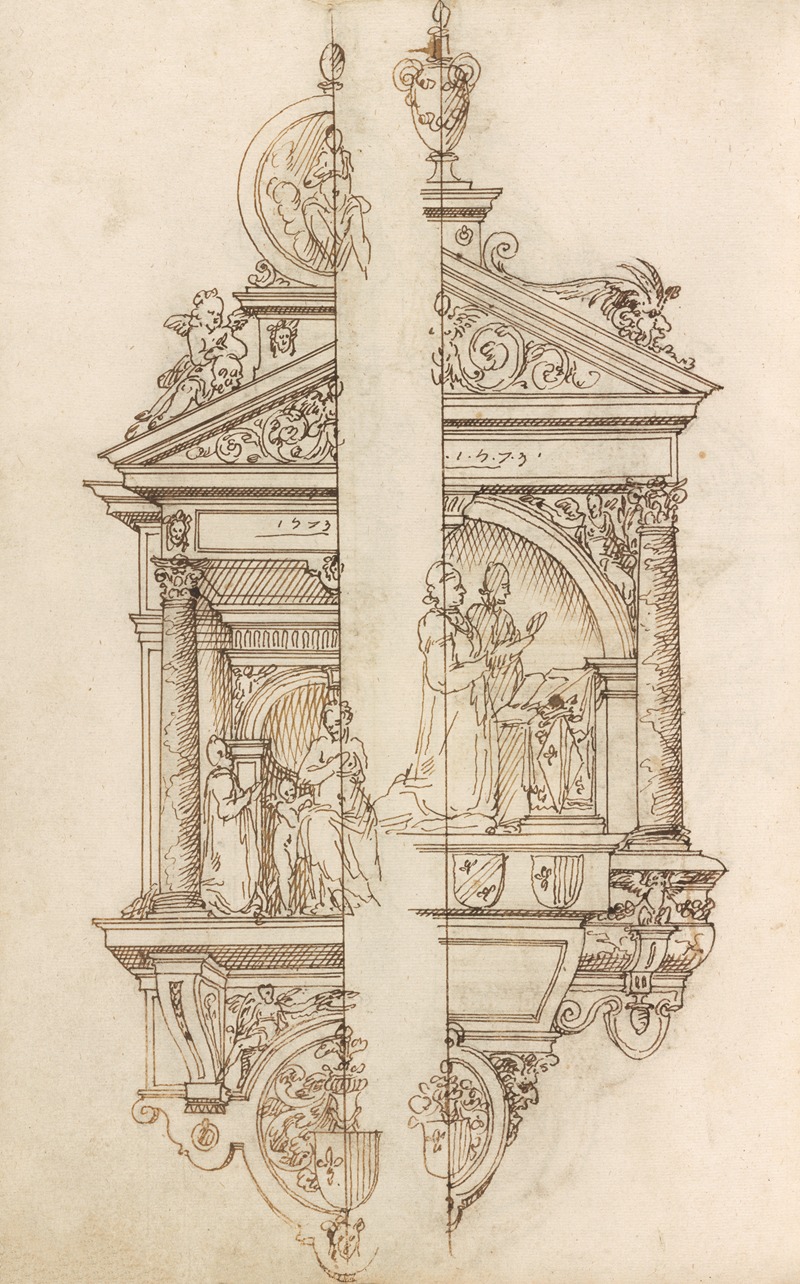 Altar pieces and decorations Pl.017 by Аноним, 1573 — digital art print download