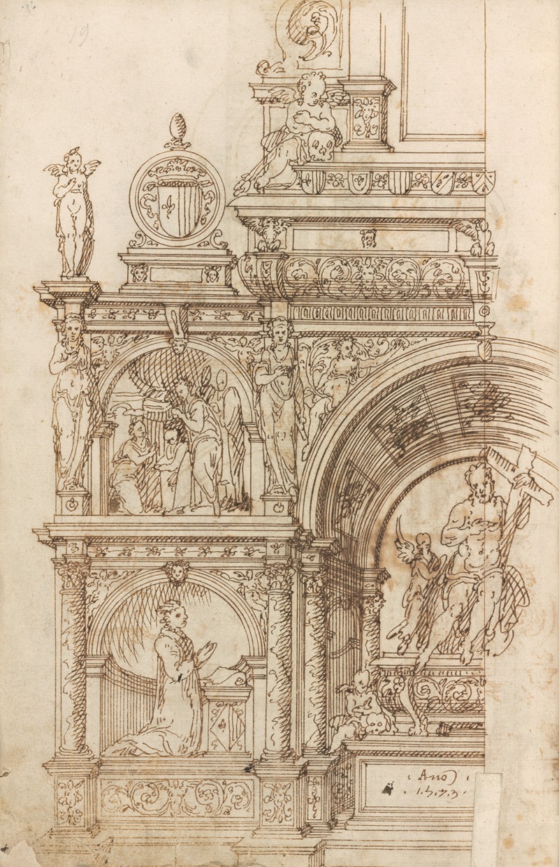 Altar pieces and decorations Pl.028 by Аноним, 1573 — digital art print download