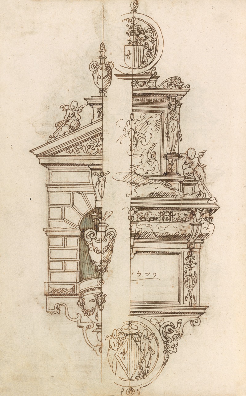 Altar pieces and decorations Pl.045 by Аноним, 1573 — digital art print download