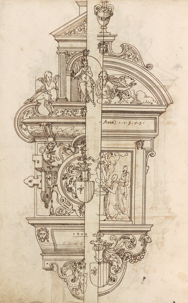 Altar pieces and decorations Pl.047 by Аноним, 1573 — digital art print download
