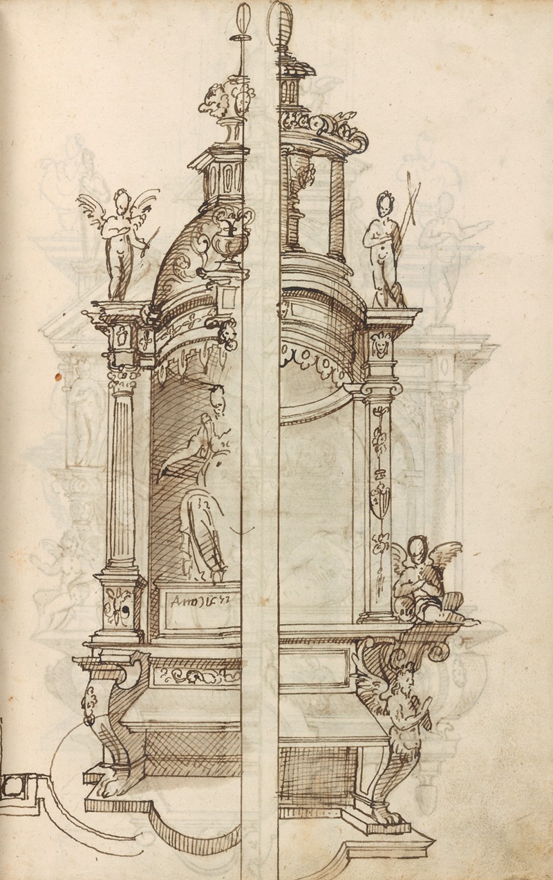 Altar pieces and decorations Pl.055 by Аноним, 1573 — digital art print download