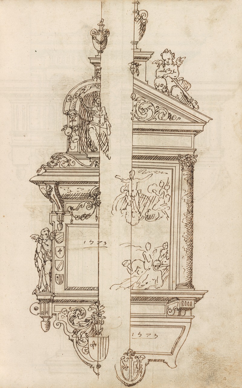 Altar pieces and decorations Pl.061 by Аноним, 1573 — digital art print download