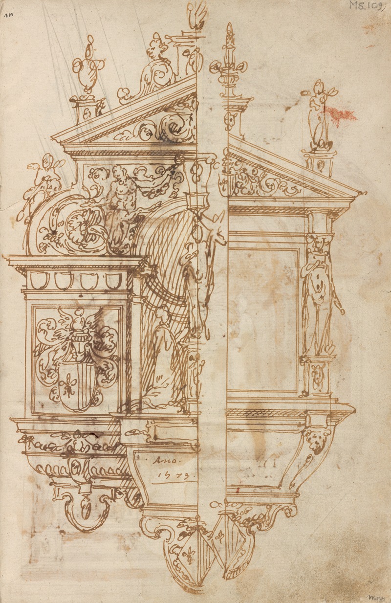 Altar pieces and decorations Pl.062 by Аноним, 1573 — digital art print download