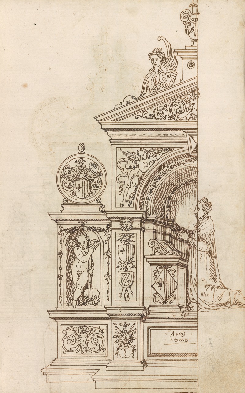 Altar pieces and decorations Pl.064 by Аноним, 1573 — digital art print download
