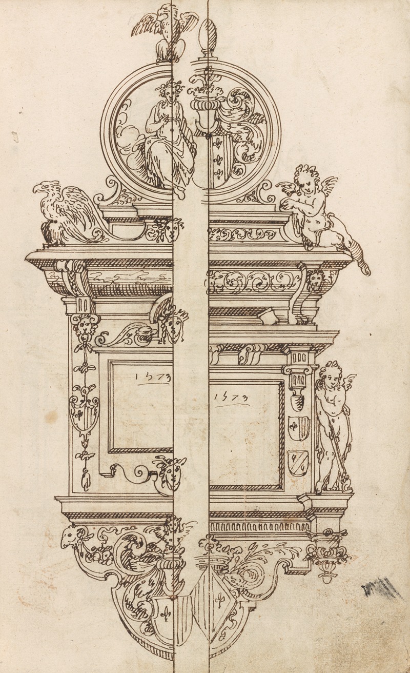 Altar pieces and decorations Pl.073 by Аноним, 1573 — digital art print download