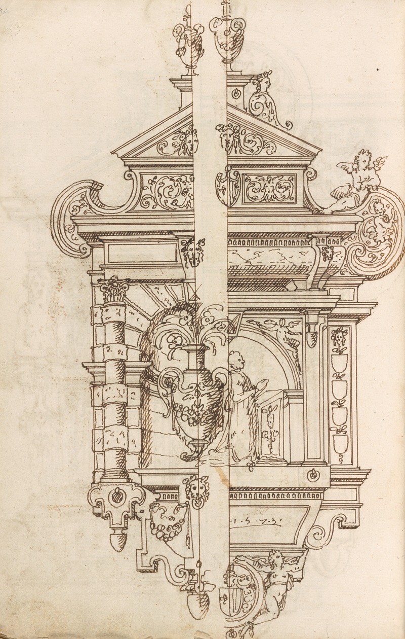 Altar pieces and decorations Pl.074 by Аноним, 1573 — digital art print download