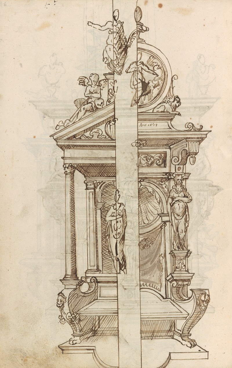Altar pieces and decorations Pl.081 by Аноним, 1573 — digital art print download