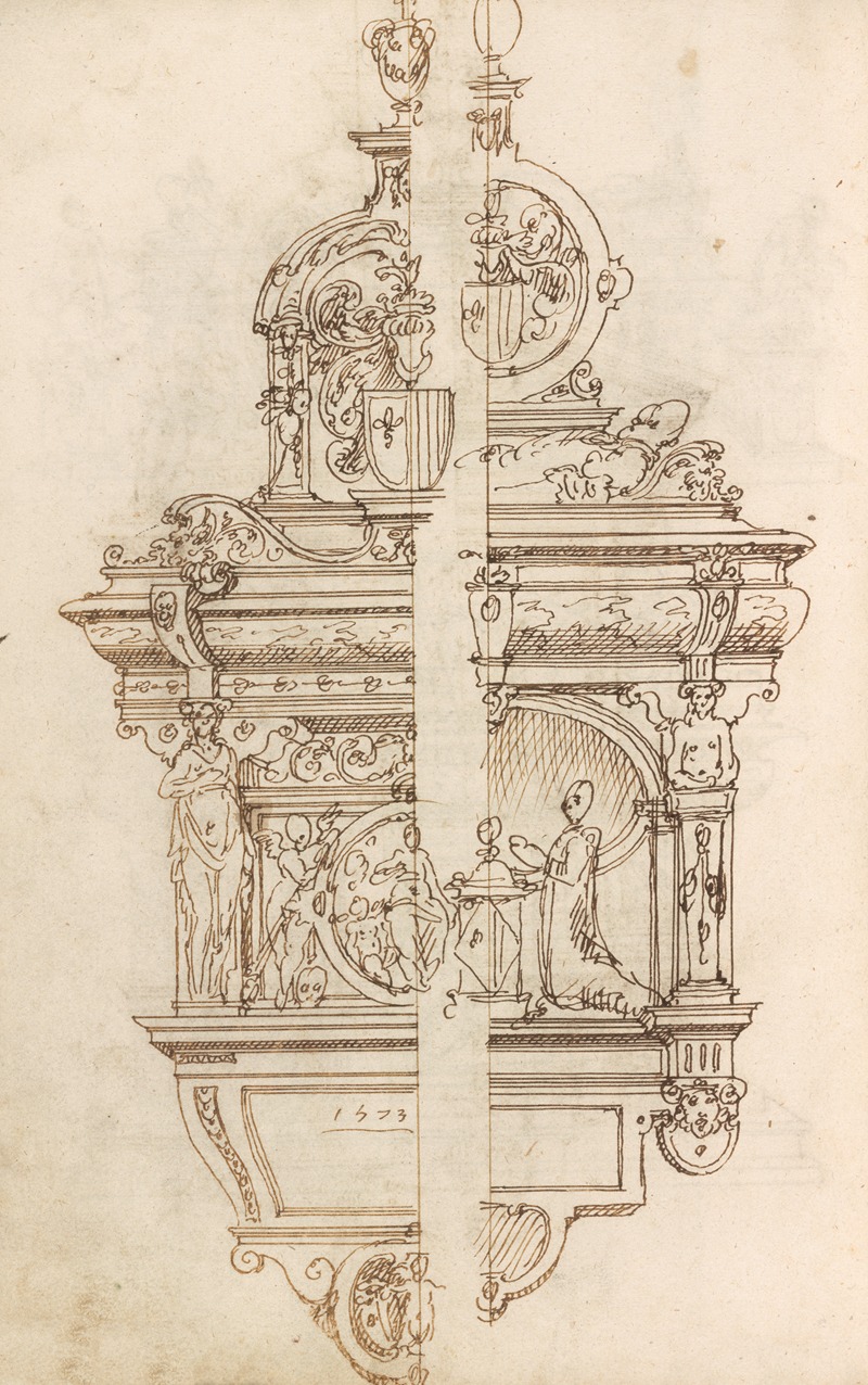 Altar pieces and decorations Pl.083 by Аноним, 1573 — digital art print download