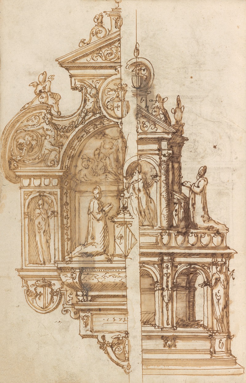 Altar pieces and decorations Pl.085 by Аноним, 1573 — digital art print download