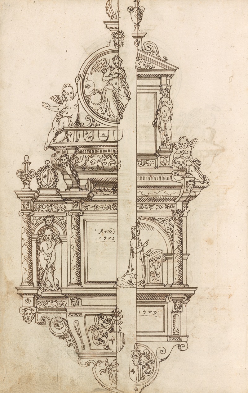 Altar pieces and decorations Pl.089 by Аноним, 1573 — digital art print download