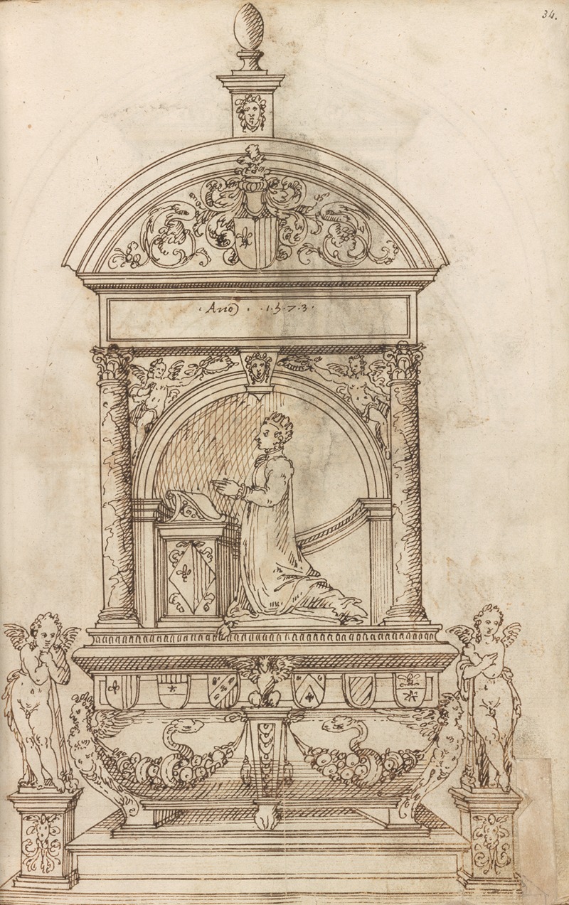 Altar pieces and decorations Pl.091 by Аноним, 1573 — digital art print download