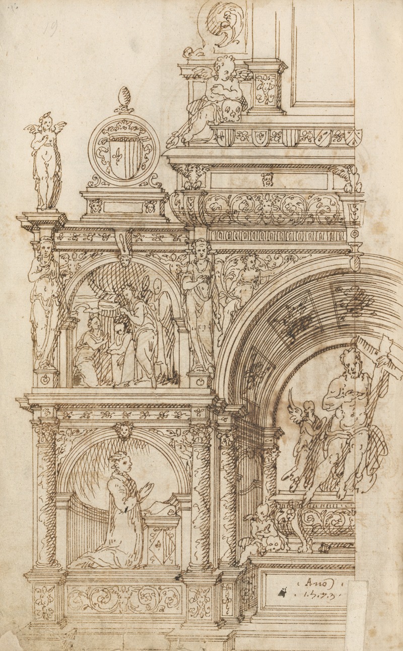Altar pieces and decorations Pl.094 by Аноним, 1573 — digital art print download