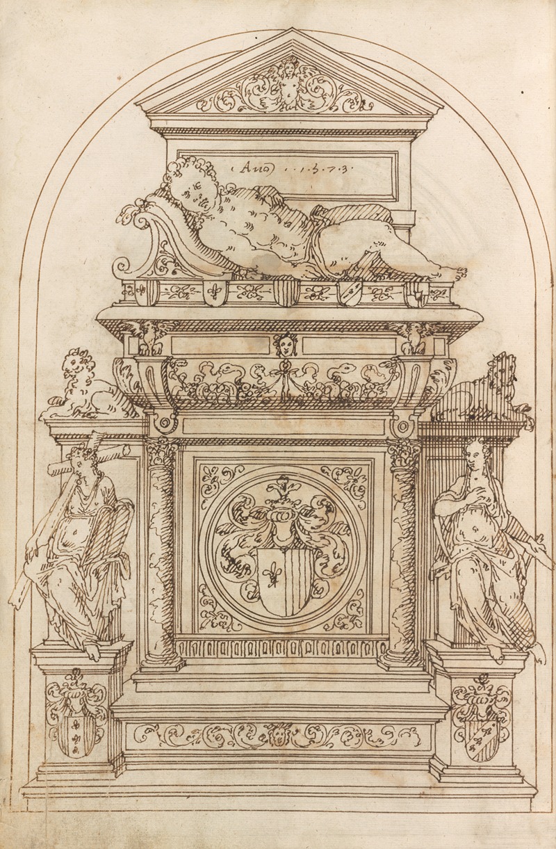 Altar pieces and decorations Pl.096 by Аноним, 1573 — digital art print download