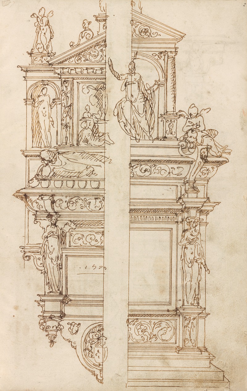 Altar pieces and decorations Pl.100 by Аноним, 1573 — digital art print download
