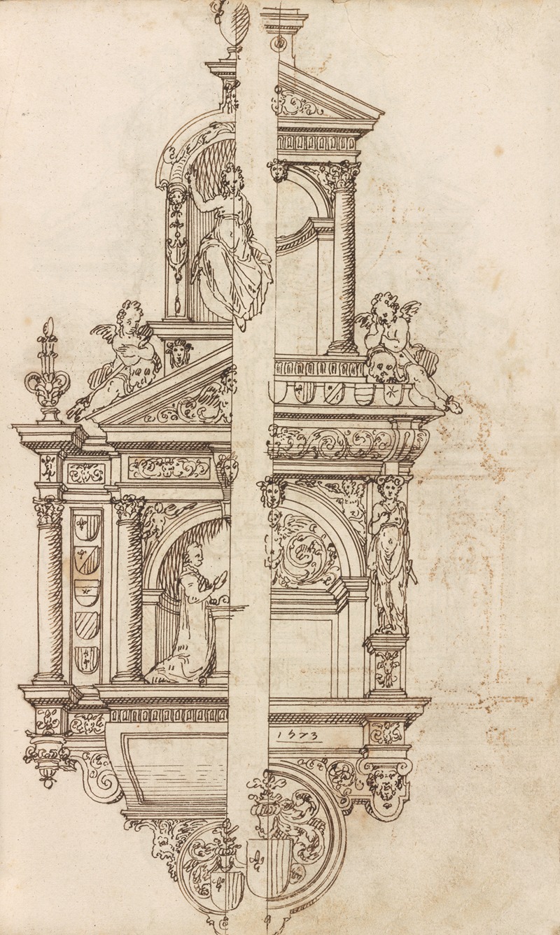 Altar pieces and decorations Pl.106 by Аноним, 1573 — digital art print download