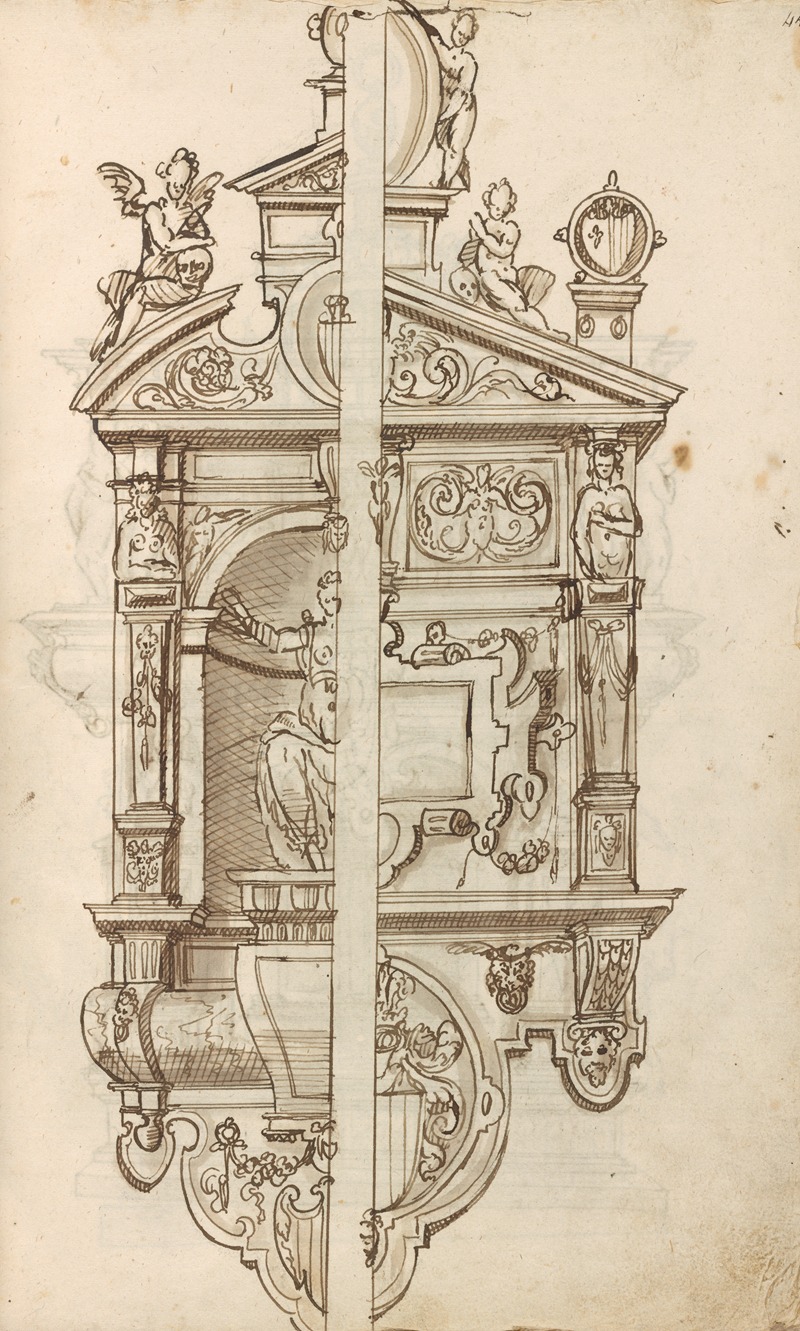 Altar pieces and decorations Pl.107 by Аноним, 1573 — digital art print download