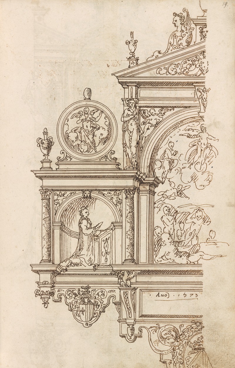 Altar pieces and decorations Pl.108 by Аноним, 1573 — digital art print download