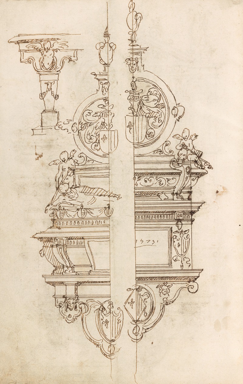 Altar pieces and decorations Pl.114 by Аноним, 1573 — digital art print download
