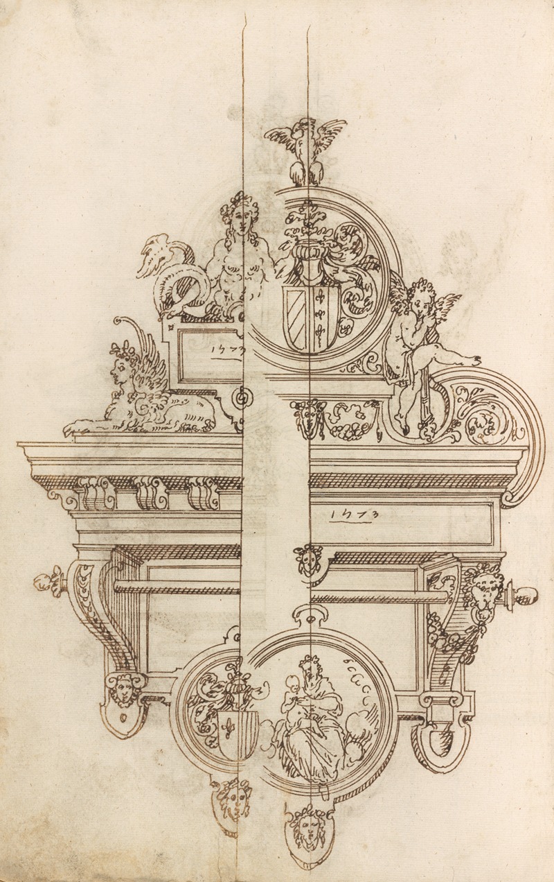 Altar pieces and decorations Pl.118 by Аноним, 1573 — digital art print download