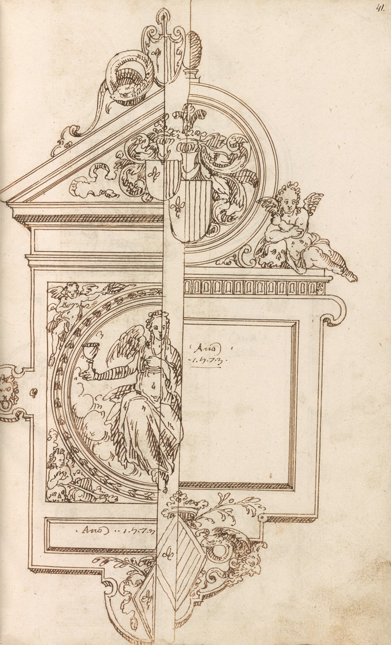 Altar pieces and decorations Pl.119 by Аноним, 1573 — digital art print download