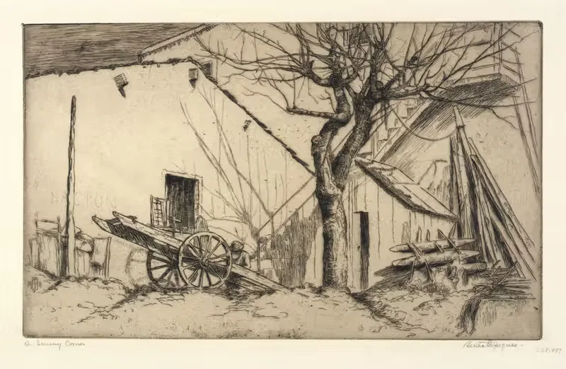 Солнечный уголок by Берта Жак, 1911 — digital art print download