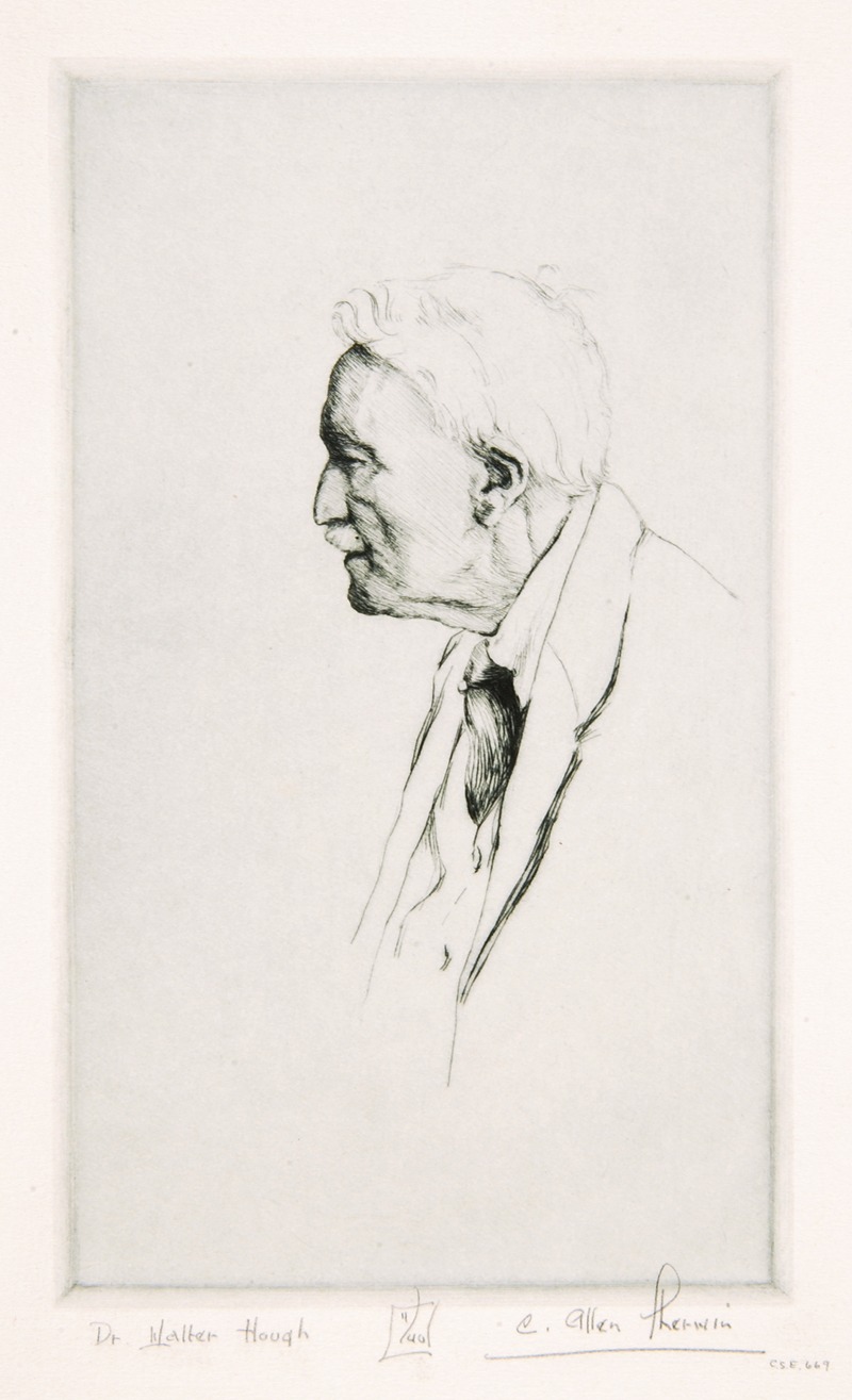 Dr. Walter Hough by C. Allen Sherwin — digital art print download