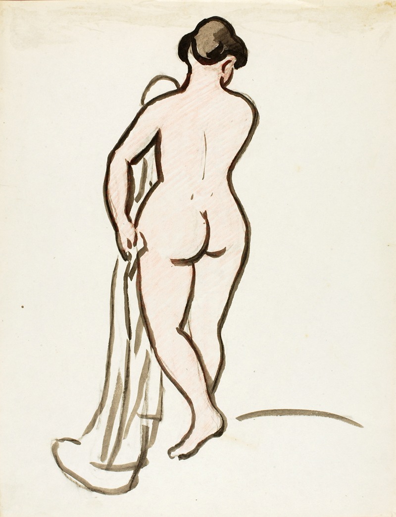 Back View of Female Nude — Carl Newman